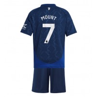 Manchester United Mason Mount #7 Vonkajší Detský futbalový dres 2024-25 Krátky Rukáv (+ trenírky)